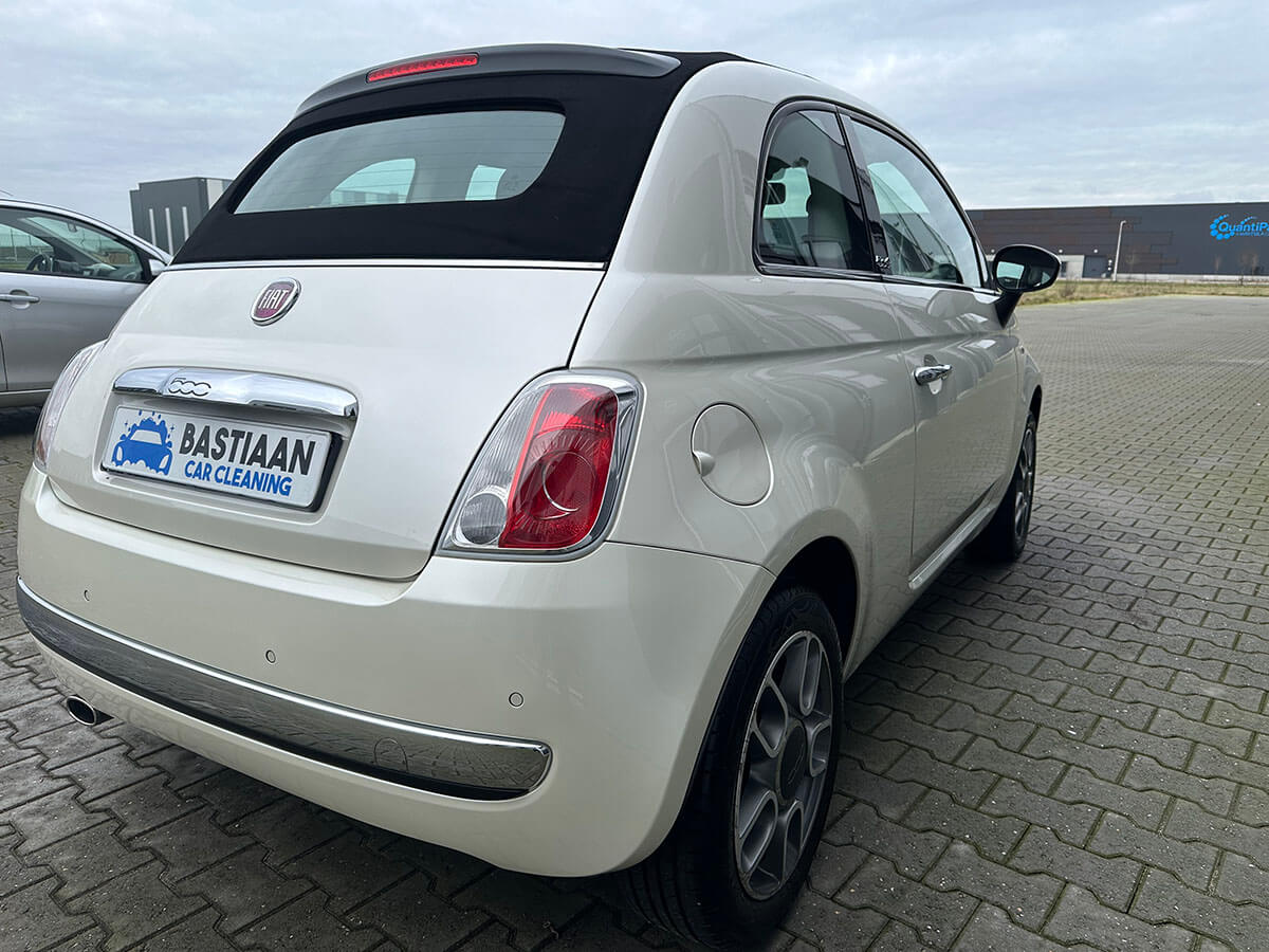 Fiat 500c, gepolijst, Gyeon Moha Evo glascoating